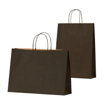 Black Paper Bags with Twisted Handles