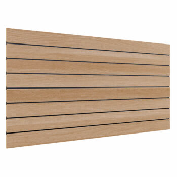 Slatwall Timber Panel – 150mm Centres – 2400mm W x 1200mm H