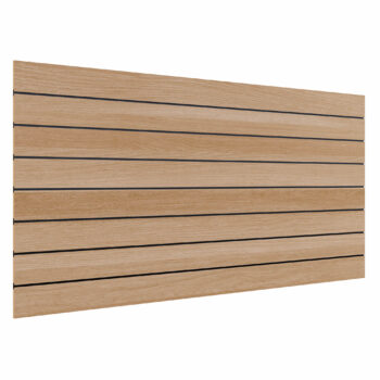 Slatwall Timber Panel – 150mm Centres – 2400mm W x 1200mm H