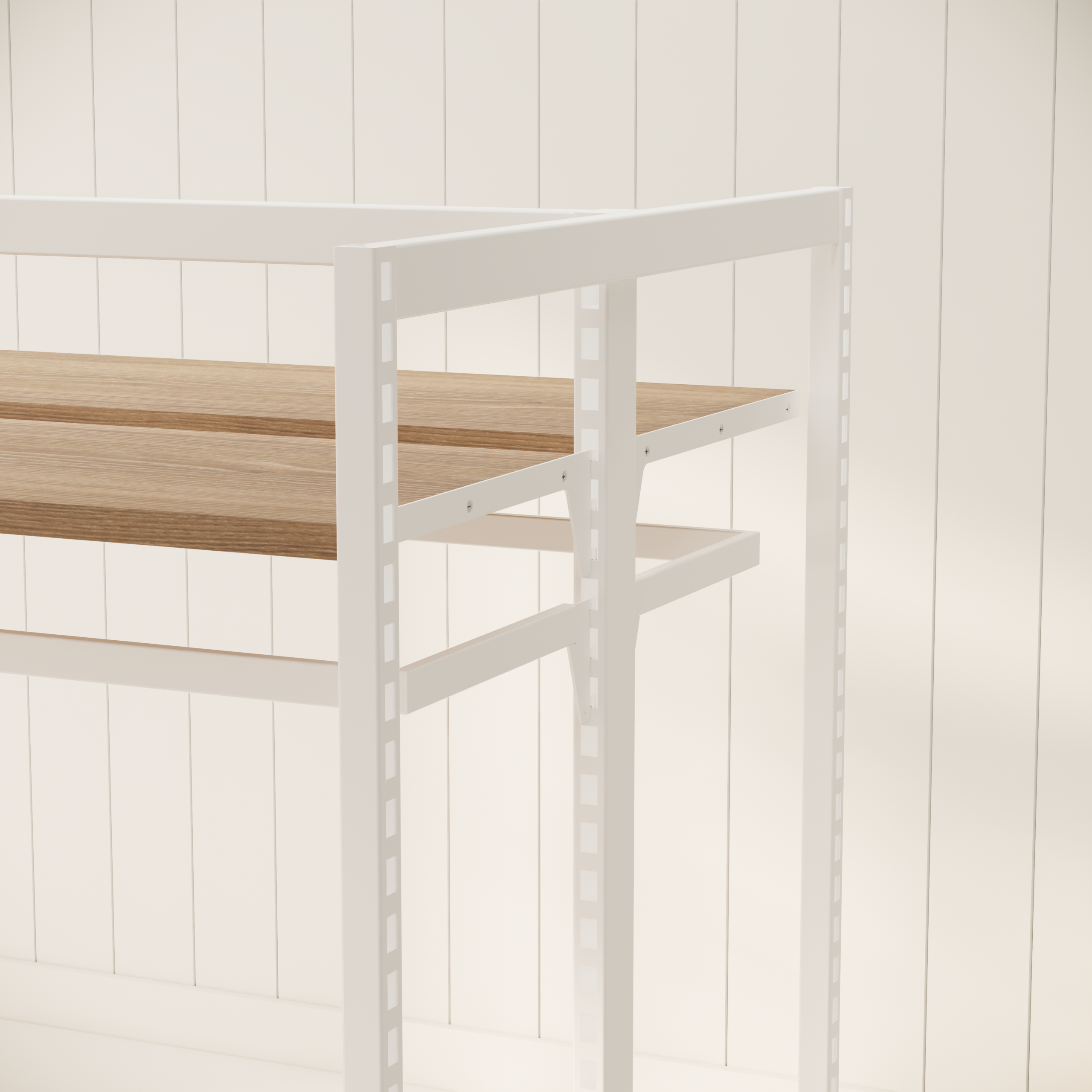 Modular Gondola Kitset C in White and Native Oak