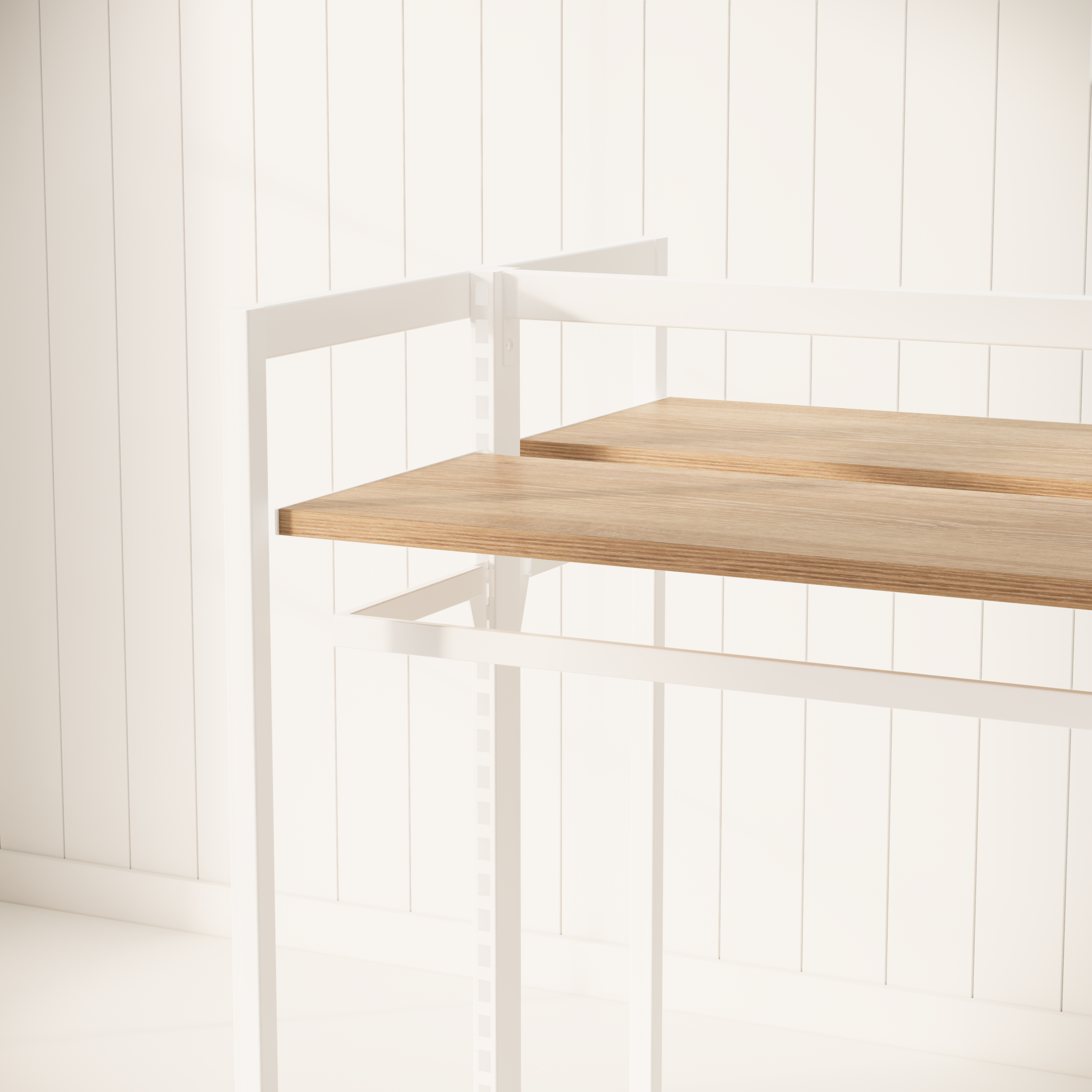 Modular Gondola Kitset C in White and Native Oak