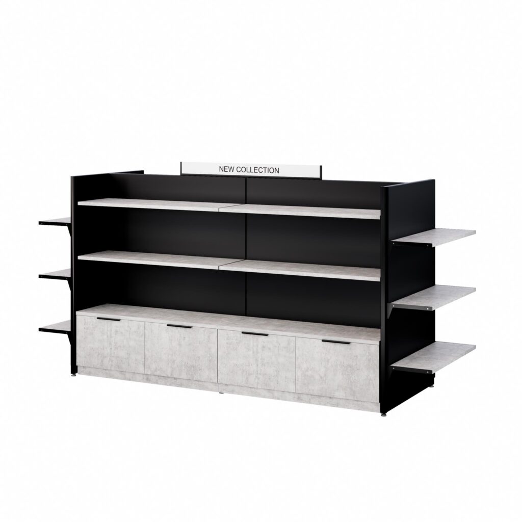 Modular Gondola Kitset B in Black and Concrete