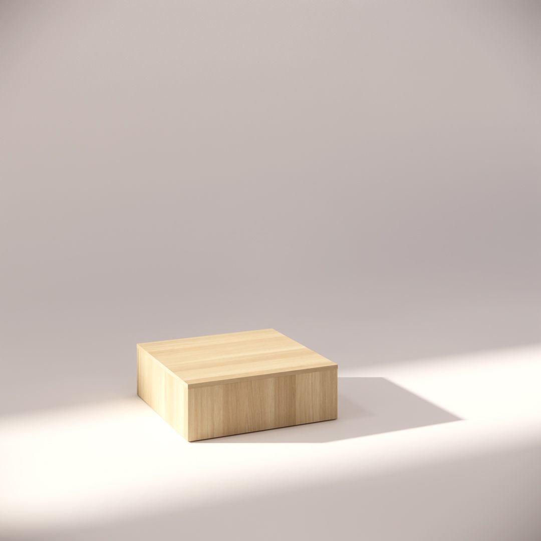 Timber Pedestal in Native Oak