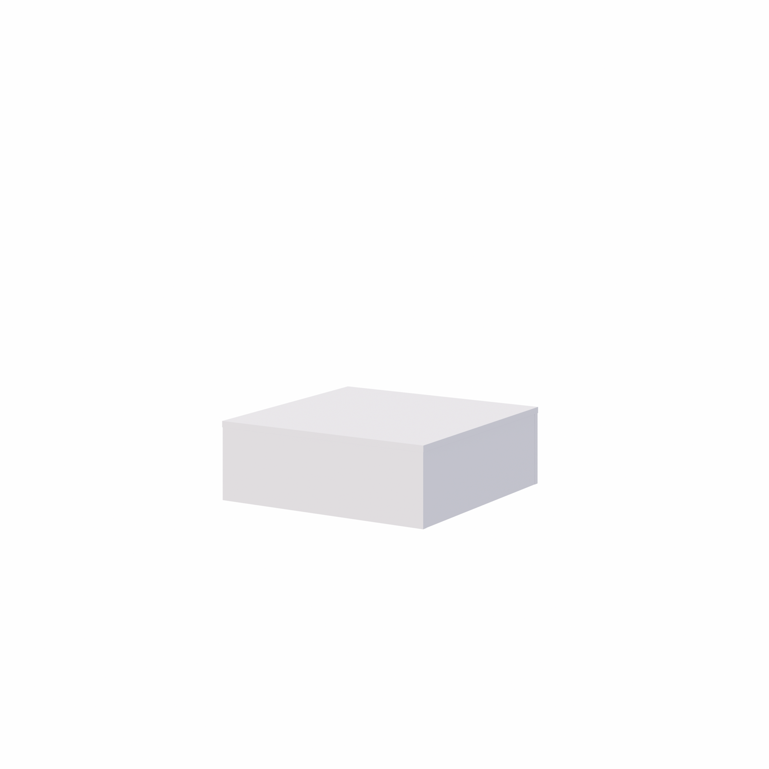 Display Pedestal in Classic White Texture