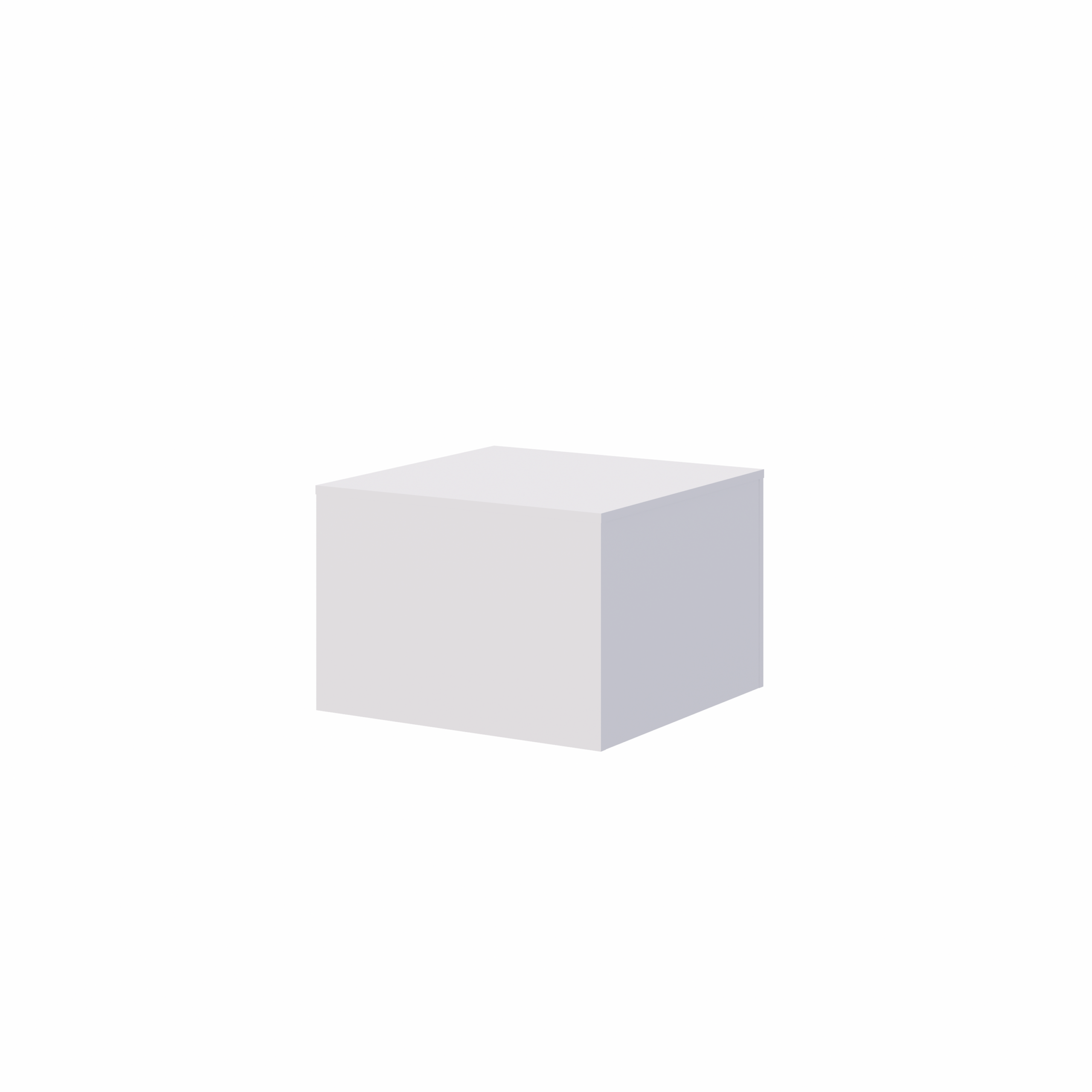 Display Pedestal in Classic White Texture