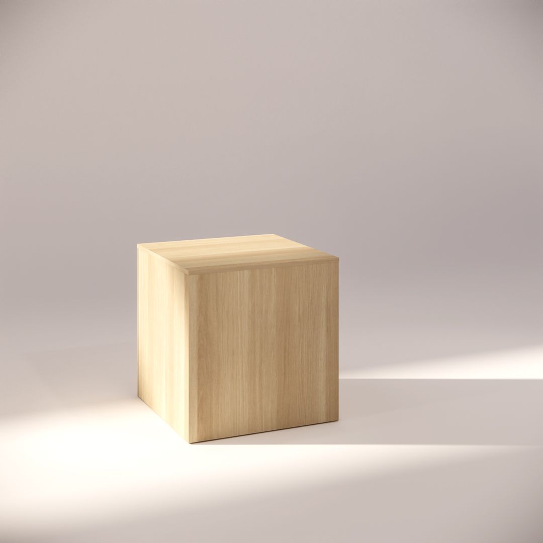 Timber Pedestal in Native Oak