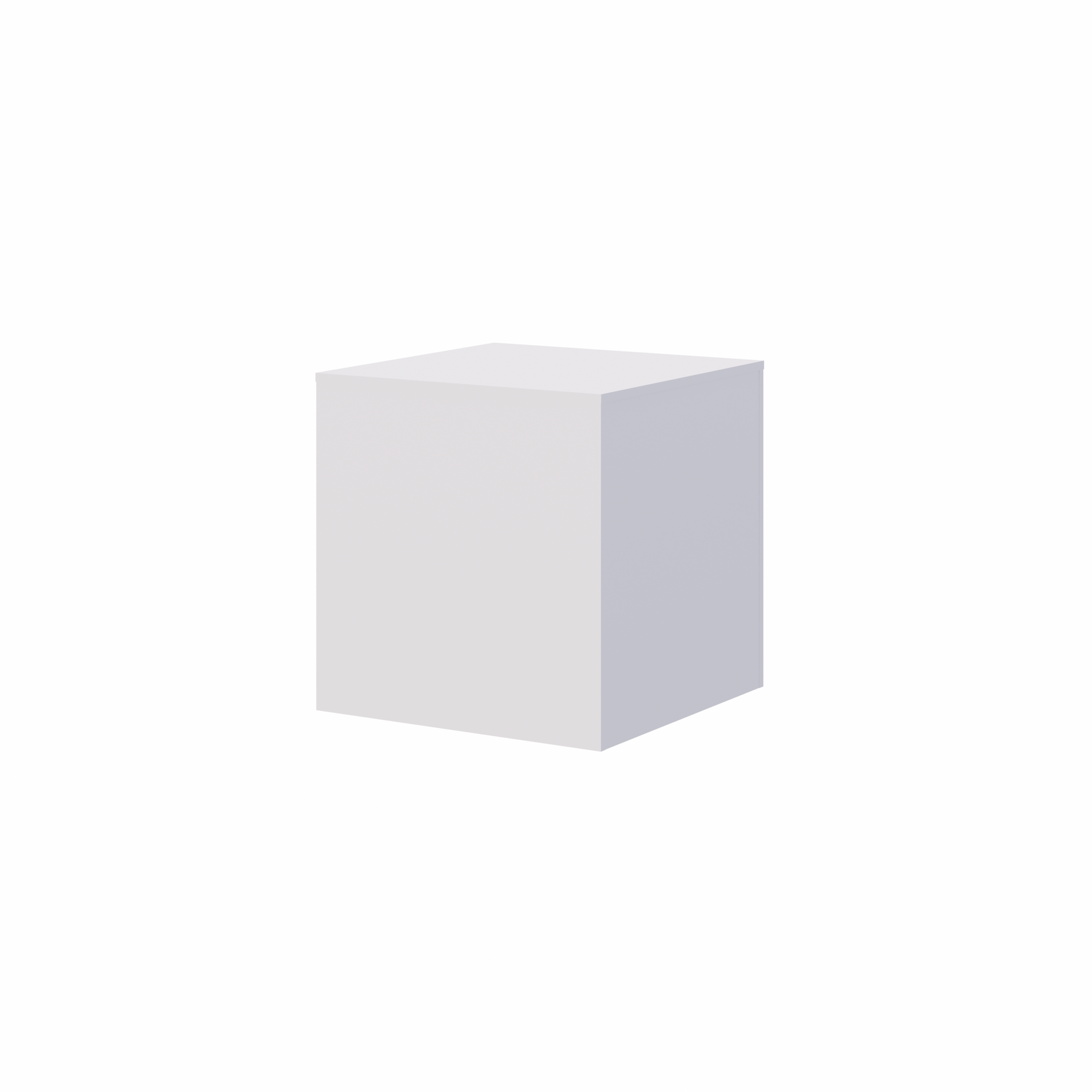 Display Pedestal in Classic White Texture