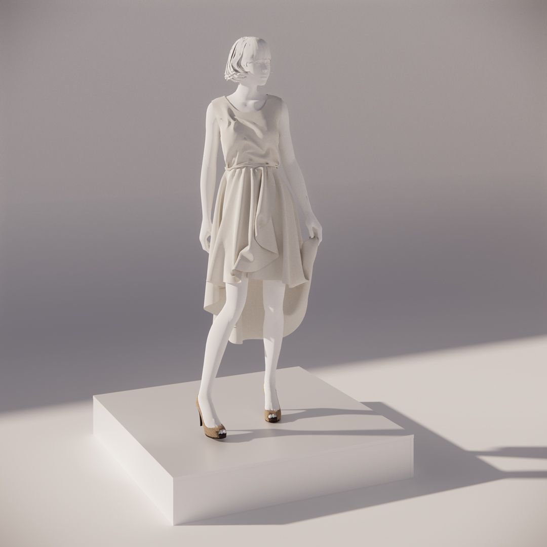 Display Pedestal - Square - 1180 x 1180 x 200mm H - Image 2