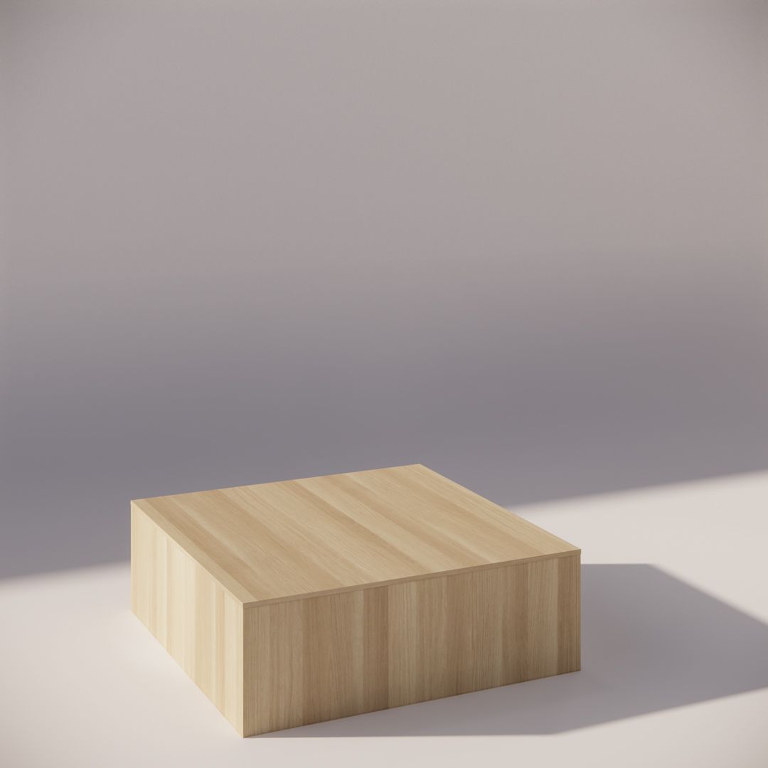 Timber Pedestal in Native Oak