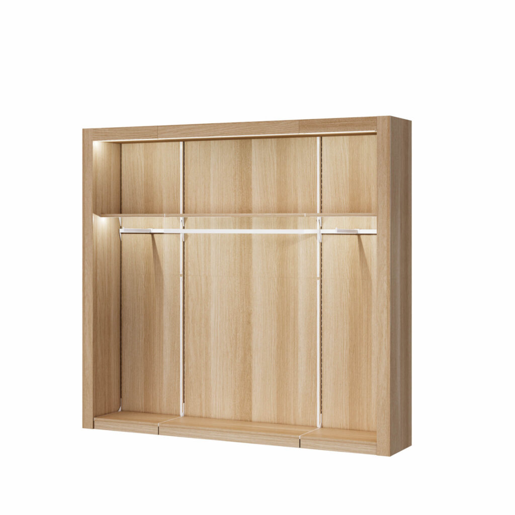 UniSlot™ Feature Pod Kit A in White and Native Oak
