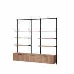 UniSlot™ Wallmount Kit A – Retail Shelves & Drawer Storage – 2430mm W