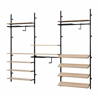 UniSlot™ Wallmount Kit C – 3m Retail Shelving & Hanging – 3630mm W