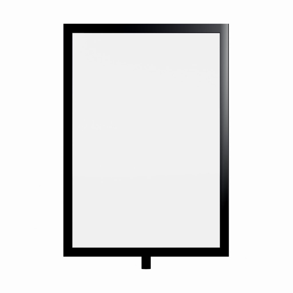 Black A4 Ticketframe - Portrait