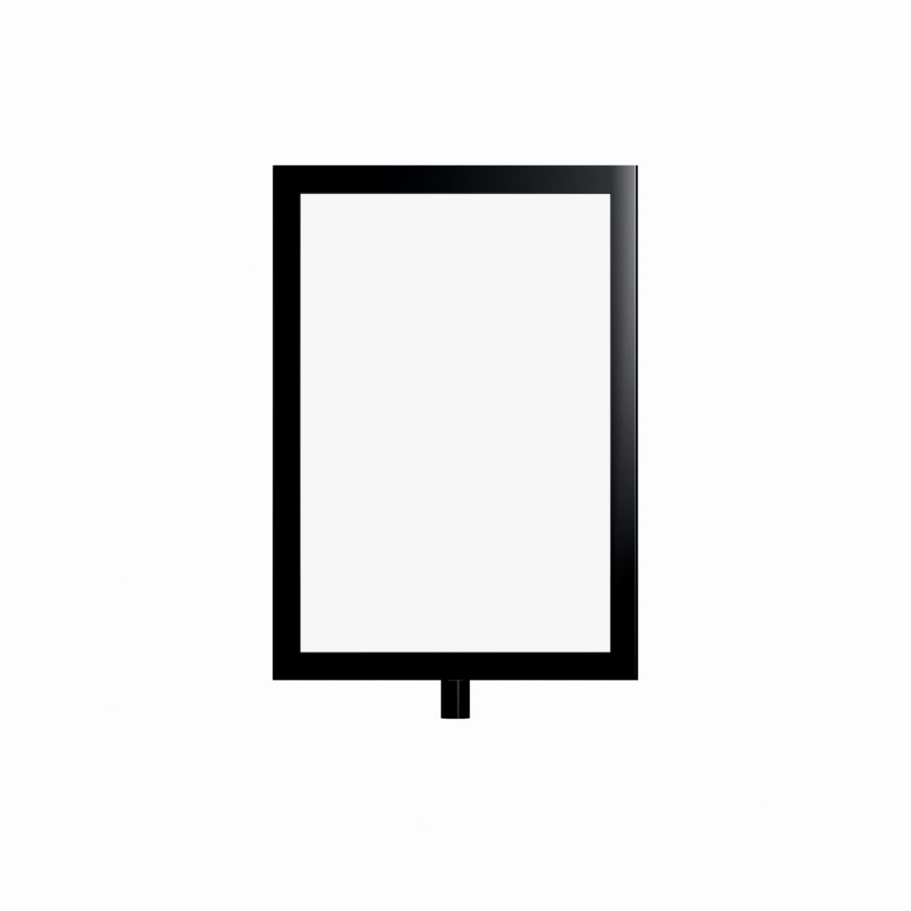 Black A5 Ticketframe - Portrait