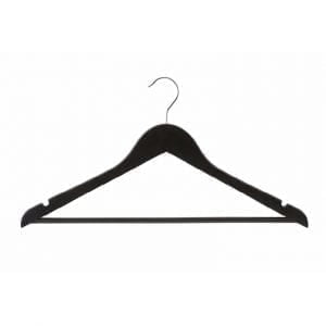 440mm Black Flat Shirt Hanger<br>(Carton of 100)