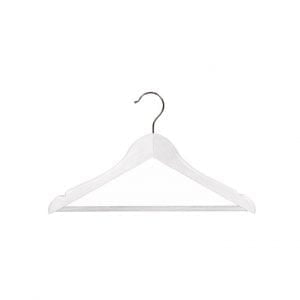 310mm White Timber Baby Shirt Hanger<br>(Carton of 100)