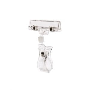 Large Clear Swivel Ticket Clip